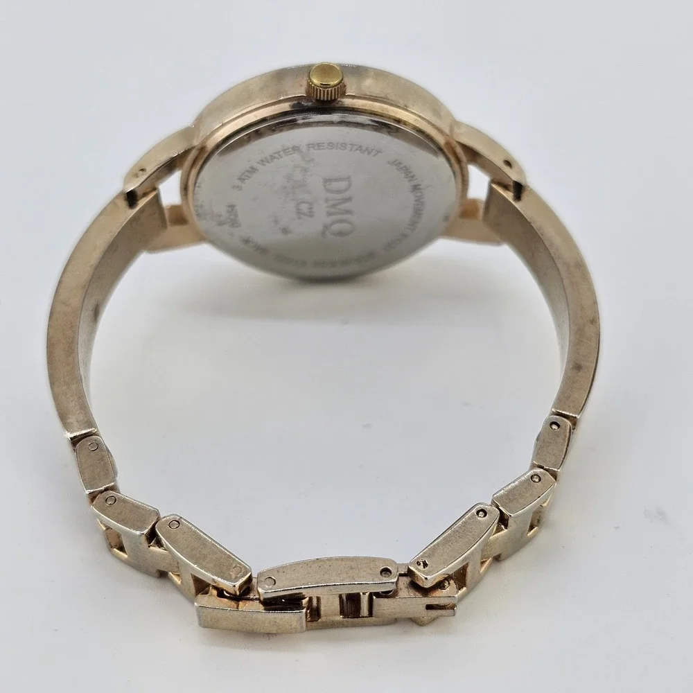 DMQ 34MM Women's Watch MOP Dial Gold Bracelet Band‎ 6